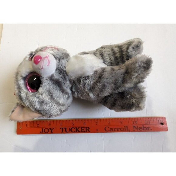 Ty Beanie Boo KiKi the Cat 9” Plush Bean Bag Stuffed Animal Tabby Cat - Picture 8 of 10